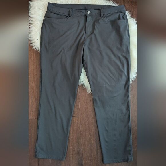 Lululemon ABC PANTS Dark Gray Black size 40